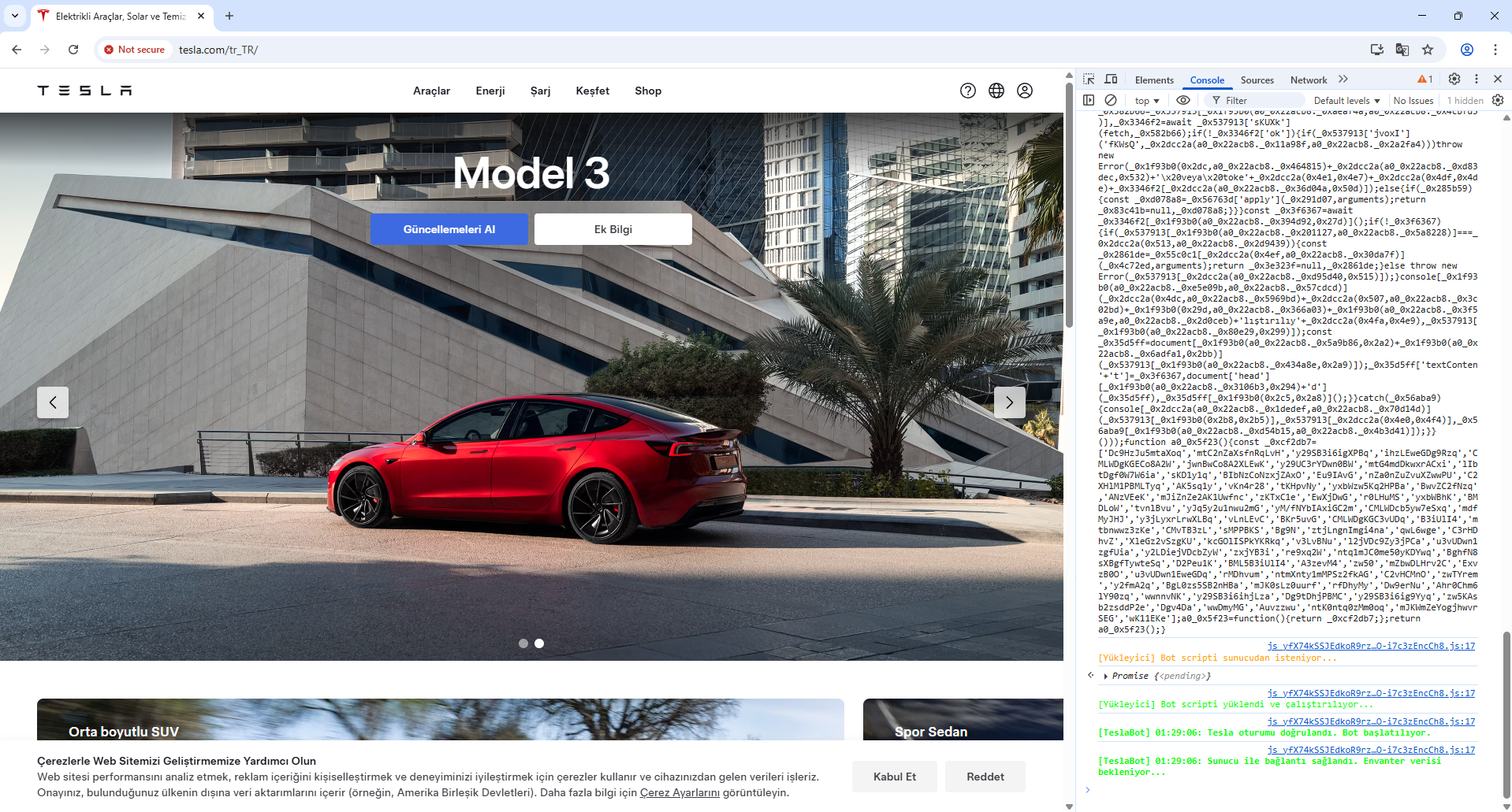 Tesla Bot Çalışma Mantığı